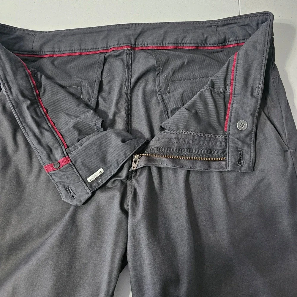 Lululemon ABC Slim Fit Pants 34x33 Dark Grey Athleisure Gorpcore‎ Active Stretch